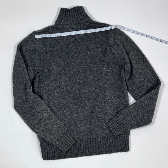 Joseph Abboud Mens Sweater Wool Blend Size SCharcoal Gray - Picture 5 of 5